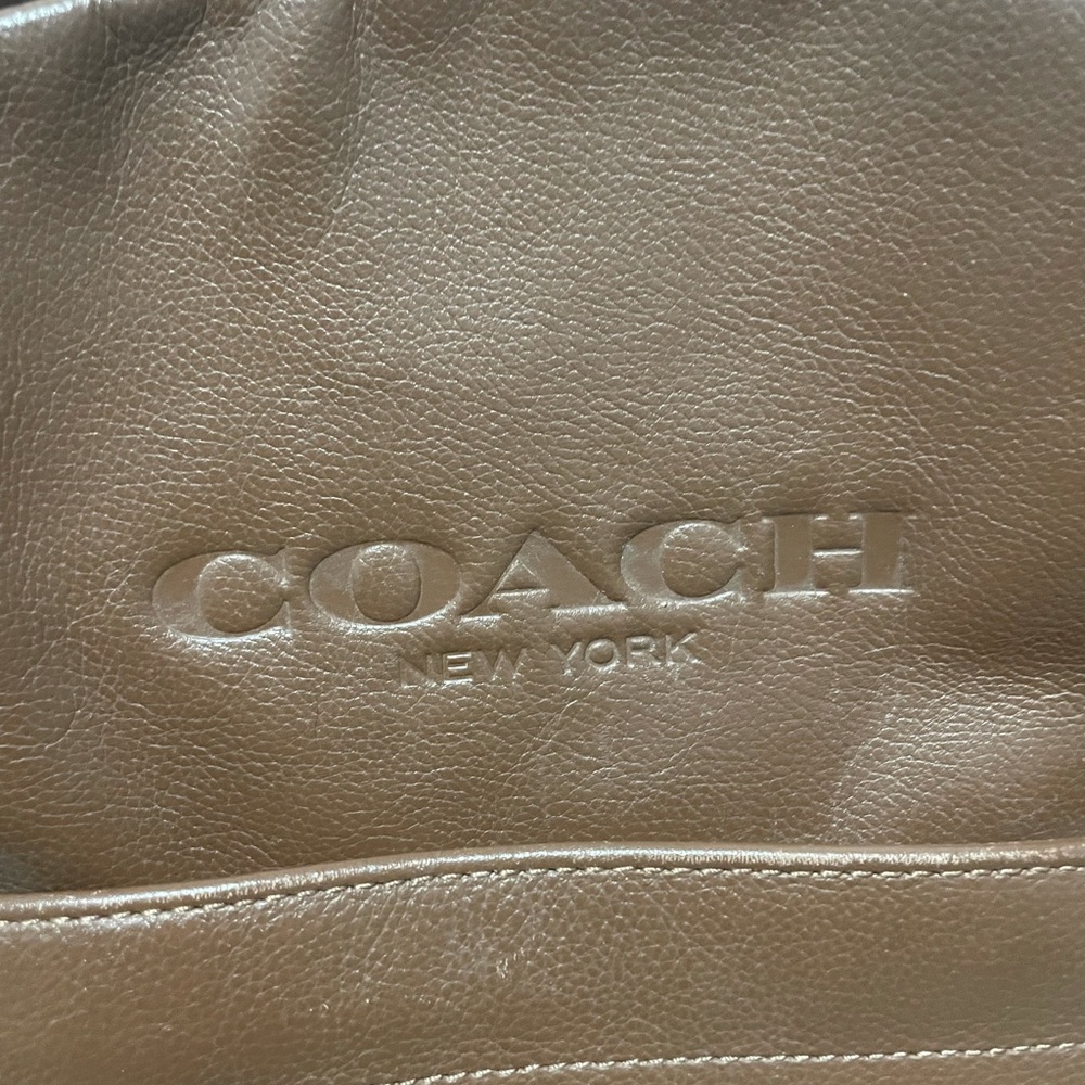 Brown Leather Coach Backpack - image 7